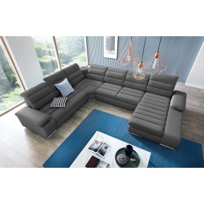 Minkštas kampas KORFU-III (Bangkok Ash) K 